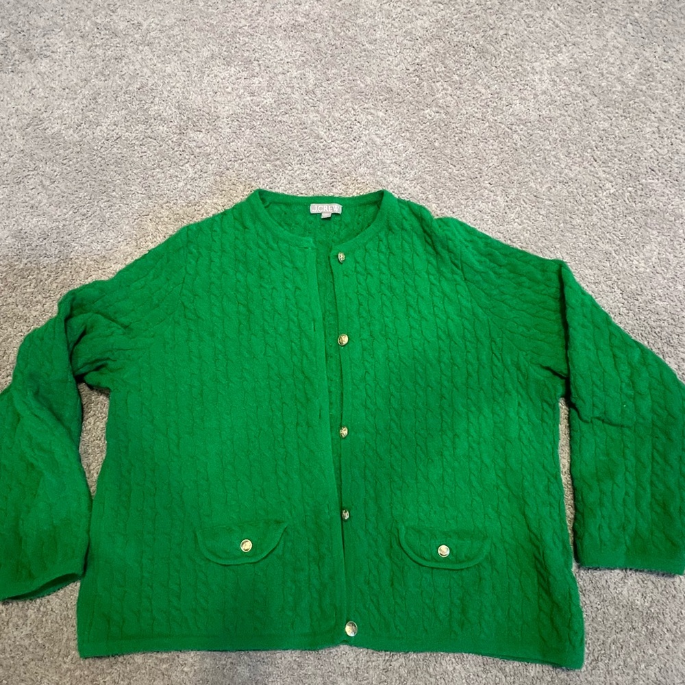 J. Crew Odette Cable Knit Lady Jacket